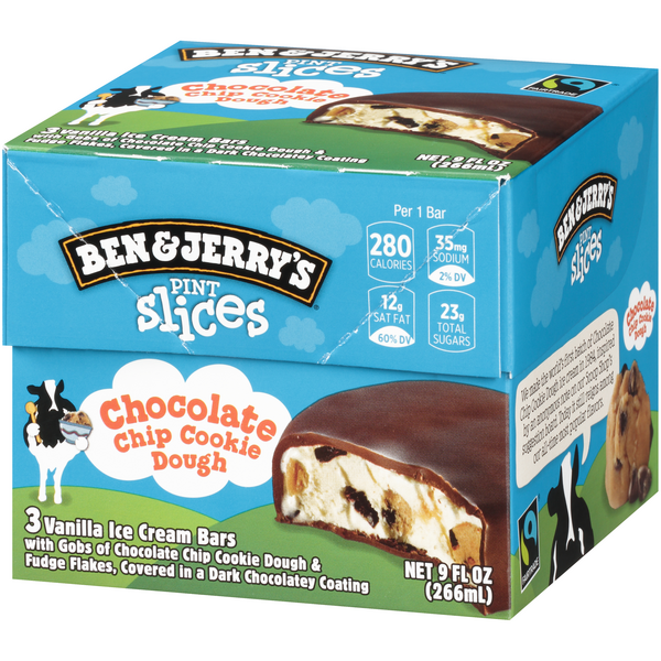 Ben and deals jerry's pint slices