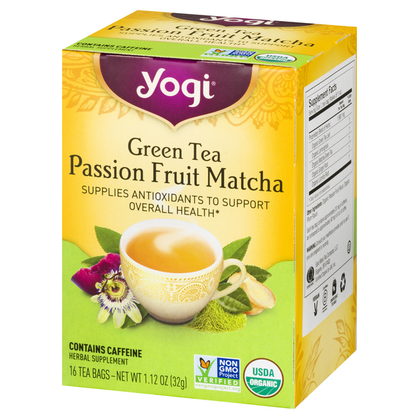 Yogi Green Tea, Passion Fruit Matcha, Bags, 16Ct HyVee Aisles Online