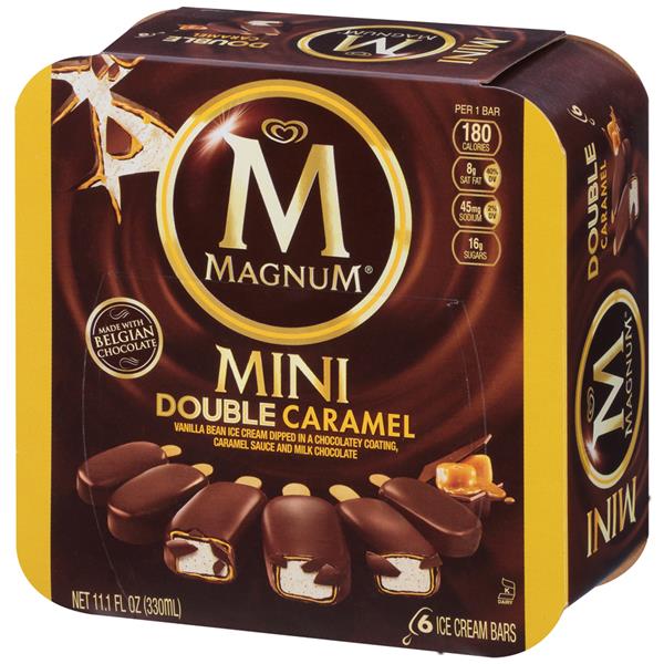 Magnum Mini Double Caramel Ice Cream Bars 6Ct | Hy-Vee Aisles Online ...