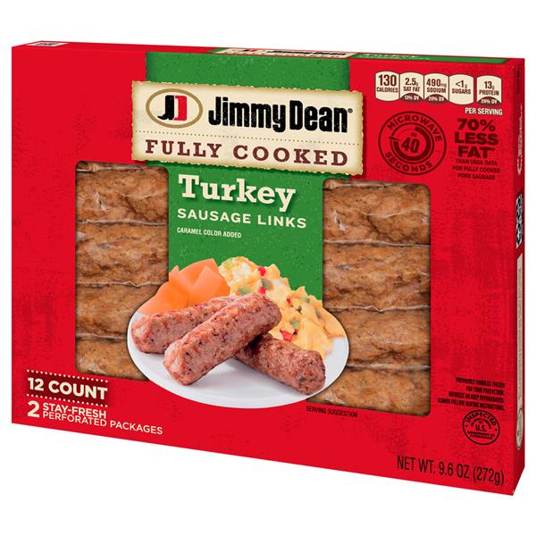 Jimmy Dean Fully Cooked Links Turkey Sausage 12Ct HyVee Aisles