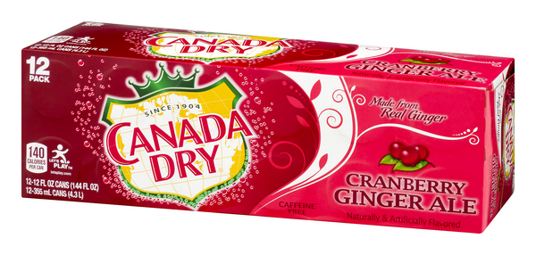 Canada Dry Cranberry Ginger Ale 12 Pack | Hy-Vee Aisles Online