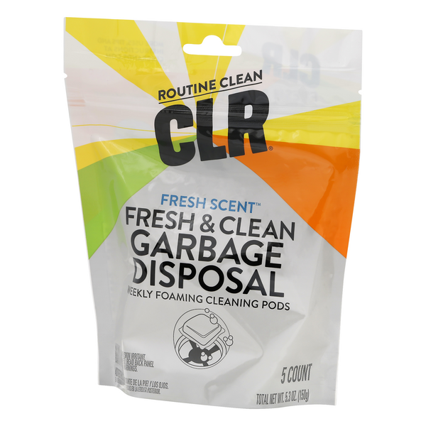 CLR Garbage Disposal Foaming Cleaner + Freshener, Clean Scent 5Ct | Hy ...