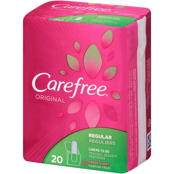 Carefree Original Regular Fresh Scent Panty Liners To Go HyVee