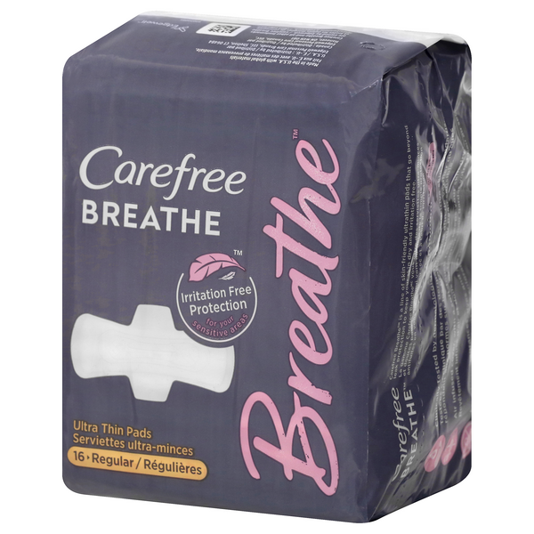 Carefree Breathe Ultra Thin Pads, Regular HyVee Aisles Online