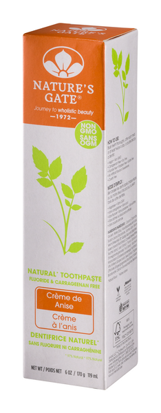 nature's gate natural toothpaste creme de anise