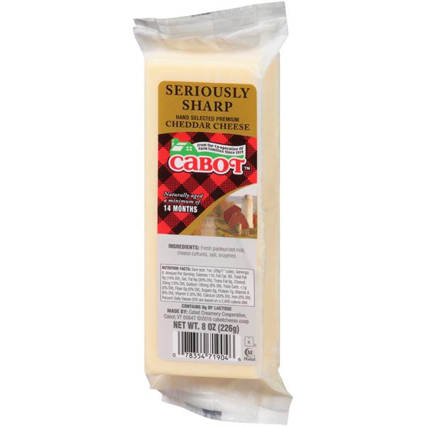 Cabot Seriously Sharp White Cheddar Cheese Hy Vee Aisles Online