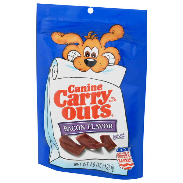 canine carry outs bacon flavor dog snacks