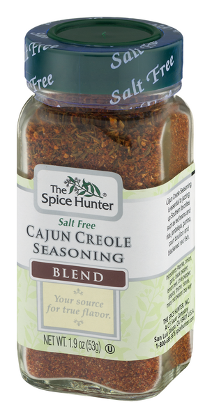 Spice Hunter Seasoning Blend, Cajun Creole, Salt Free - 1.9 oz