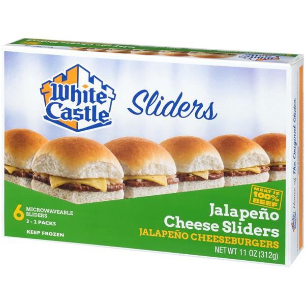 White Castle Microwavable Jalapeno Cheeseburgers 6 Count HyVee