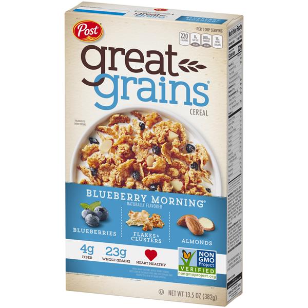 Post Great Grains Blueberry Morning Cereal | Hy-Vee Aisles Online ...