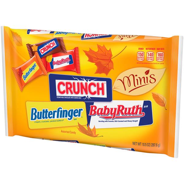 Halloween Nestle Crunch, Butterfinger & Baby Ruth Mini ...