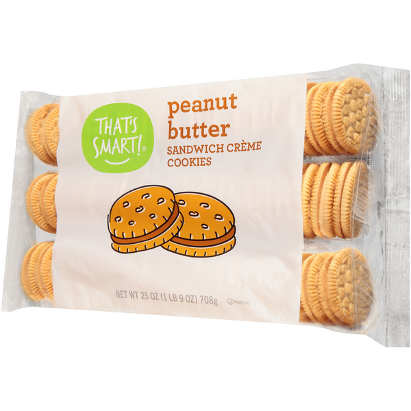 That S Smart Peanut Butter Sandwich Creme Cookies Hy Vee Aisles