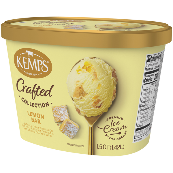 Kemps Crafted Collection Lemon Bar Ice Cream | Hy-Vee Aisles Online ...
