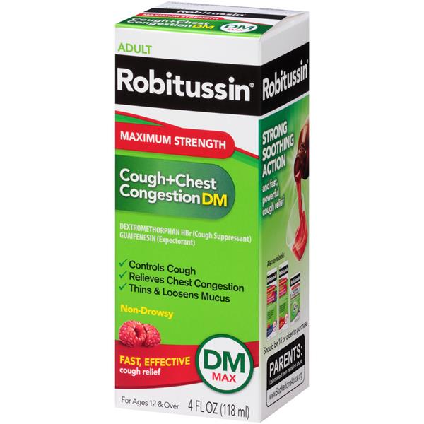 Robitussin Adult Maximum Strength Cough+Chest Congestion DM | Hy-Vee
