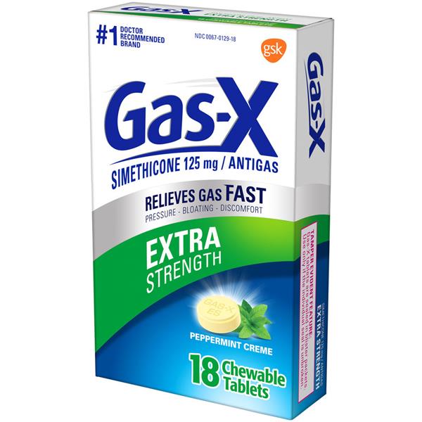 Gas-X Chewables Tablets Peppermint Creme Extra Strength | Hy-Vee Aisles ...