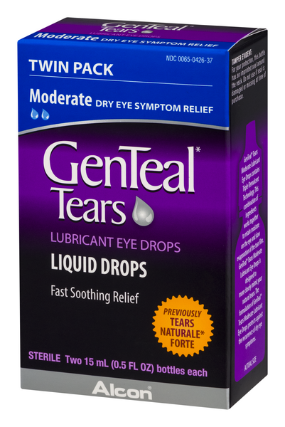 GenTeal Tears Moderate Lubricant Eye Drops Twin Pack 30 ml GenTeal Tears Moderate Lubricant Eye Drops Twin Pack 30 ml