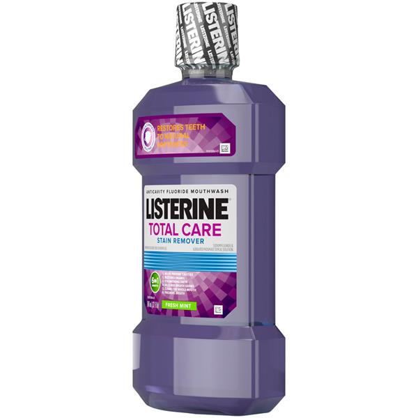 Listerine Total Care Stain Remover Anticavity Fresh Mint Mouthwash Hy