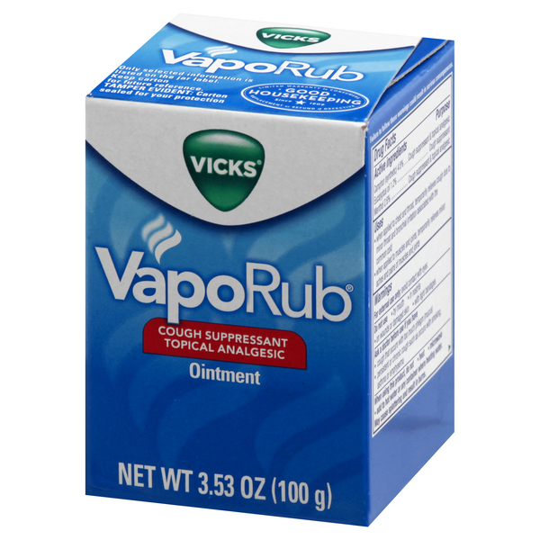 Vicks VapoRub Cough Suppressant Topical Analgesic Ointment | Hy-Vee ...