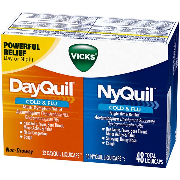 Vicks DayQuil / NyQuil Cold & Flu LiquiCaps Combo Pack | Hy-Vee Aisles ...