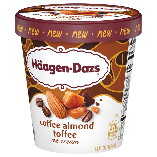 Haagen-Dazs Coffee Almond Toffee Ice Cream | Hy-Vee Aisles Online