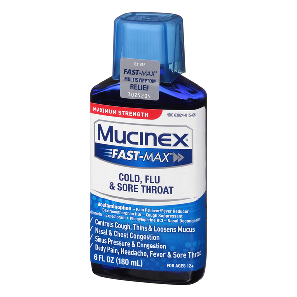 Mucinex Fast-Max Maximum Strength Cold, Flu & Sore Throat | Hy-Vee ...