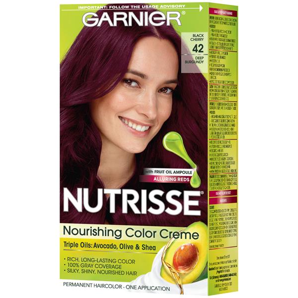 Garnier Nutrisse Nourishing Color Creme, 42 Deep Burgundy (Black Cherry) |  Hy-Vee Aisles Online Grocery Shopping