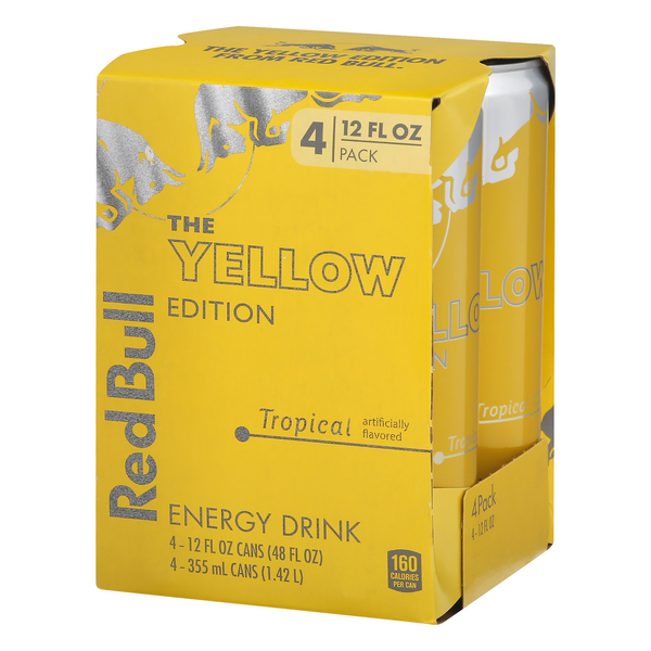 Red Bull Yellow Edition 4pk Hy Vee Aisles Online Grocery Shopping