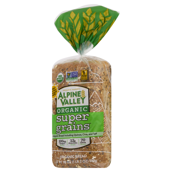 Alpine Valley Organic Super Grains Bread | Hy-Vee Aisles Online Grocery ...