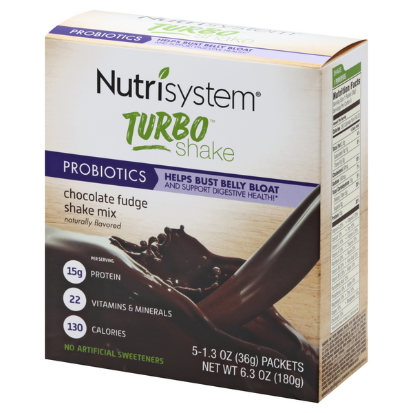 Nutrisystem Shake Mix, Chocolate Fudge, Turbo Shake