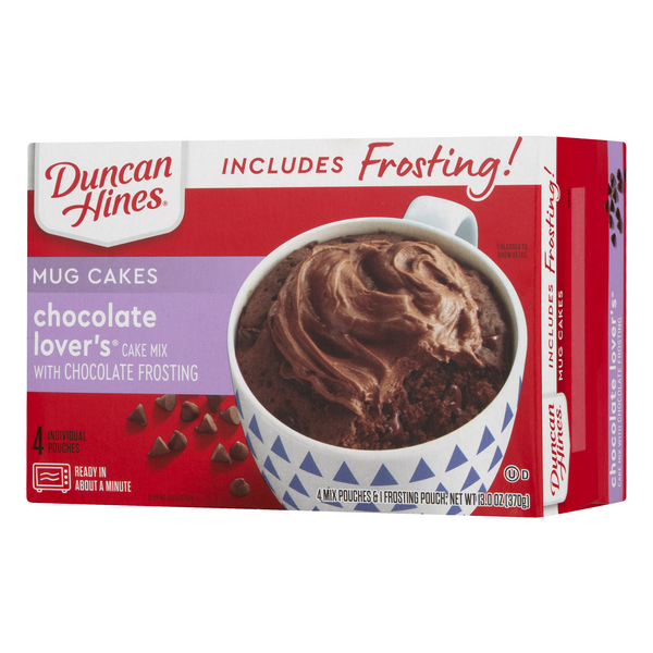 Duncan Hines Mug Cakes Chocolate Lover's Cake Mix with Chocolate ...