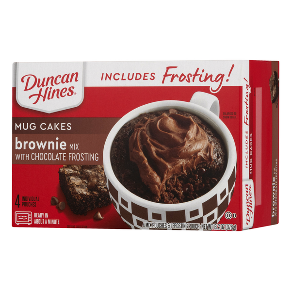 Duncan Hines Mug Cakes, Brownie Mix with Chocolate Frosting | Hy-Vee ...