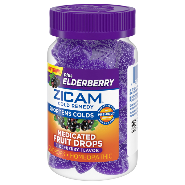 Zicam Mixed Berry Plus Elderberry Medicated Fruit Drops | Hy-Vee