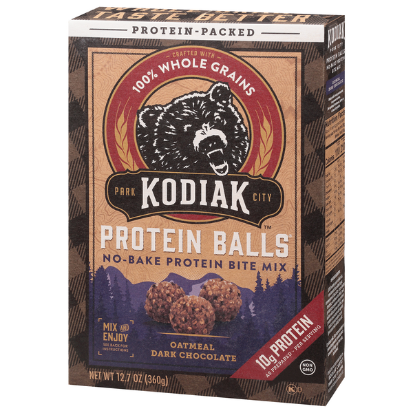 Kodiak Cakes Protein Balls Oatmeal Dark Chocolate | Hy-Vee Aisles ...