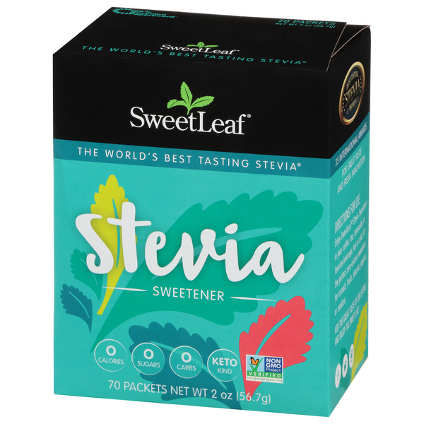 Sweet Leaf Natural Stevia Sweetener Packets 70Ct HyVee Aisles Online