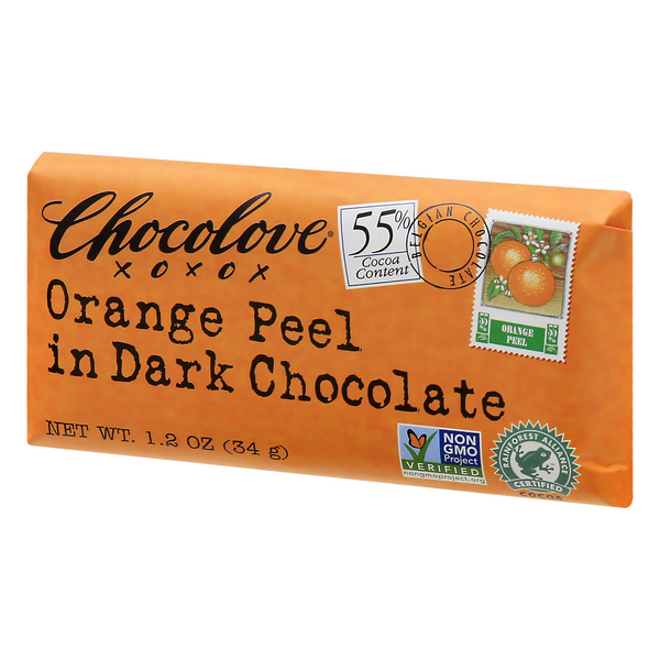 Chocolove Orange Peel Dark Chocolate 1.2 oz | Hy-Vee Aisles Online