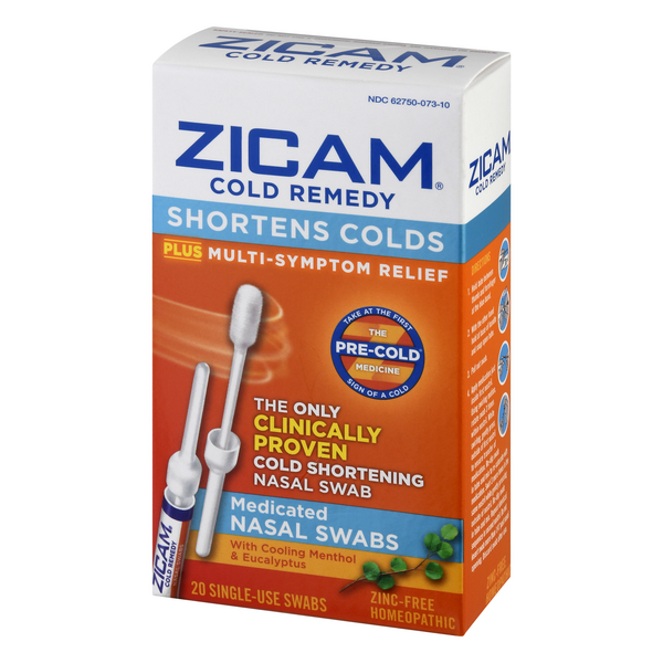 Zicam Cold Remedy Plus Multi Symptom Relief Nasal Swabs Hy Vee Aisles Online Grocery Shopping 