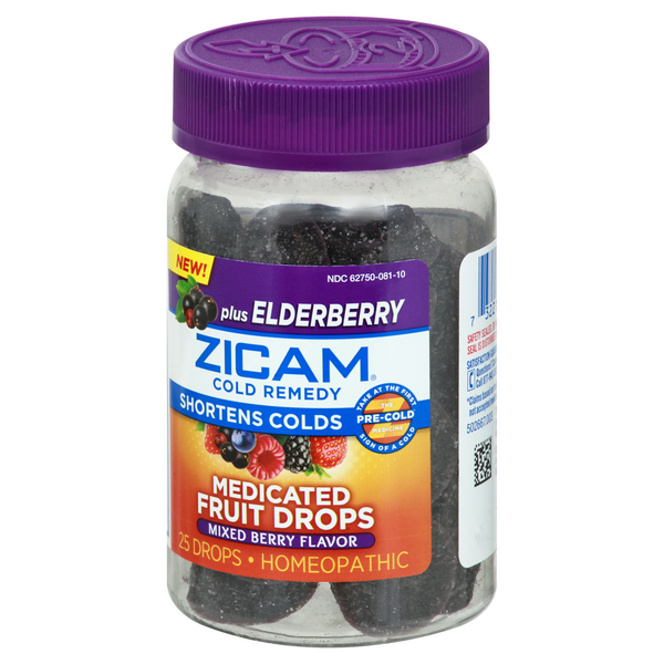 Zicam Mixed Berry Plus Elderberry Medicated Fruit Drops HyVee Aisles Online Grocery Shopping
