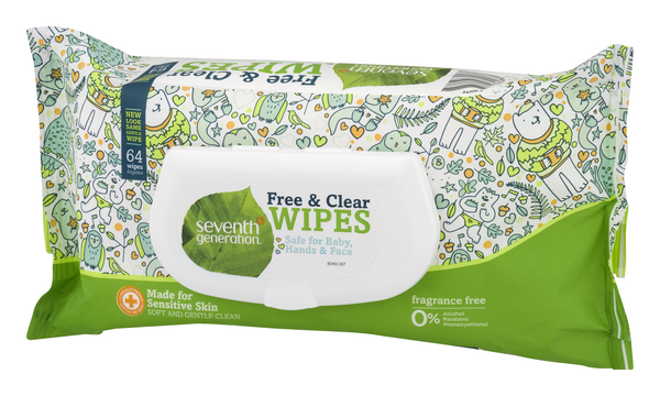 seventh generation free and clear wipes