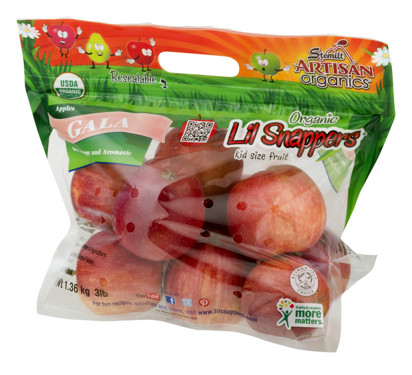 LIL SNAPPERS Organic Gala Apples 3lbs. - Elm City Market