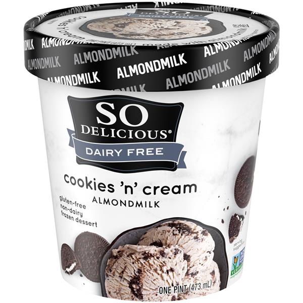 So Delicious Almond Milk Cookies 'N Cream Non-Dairy Frozen Dessert