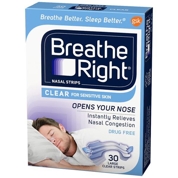 Breath Right Nasal Strips Clear Large | Hy-Vee Aisles Online Grocery ...