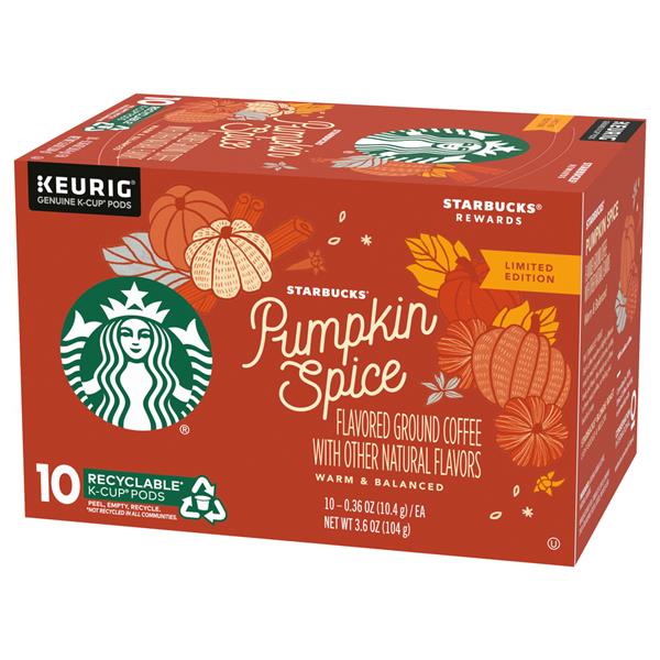 Starbucks Pumpkin Spice KCups 100.36 oz ea HyVee Aisles Online