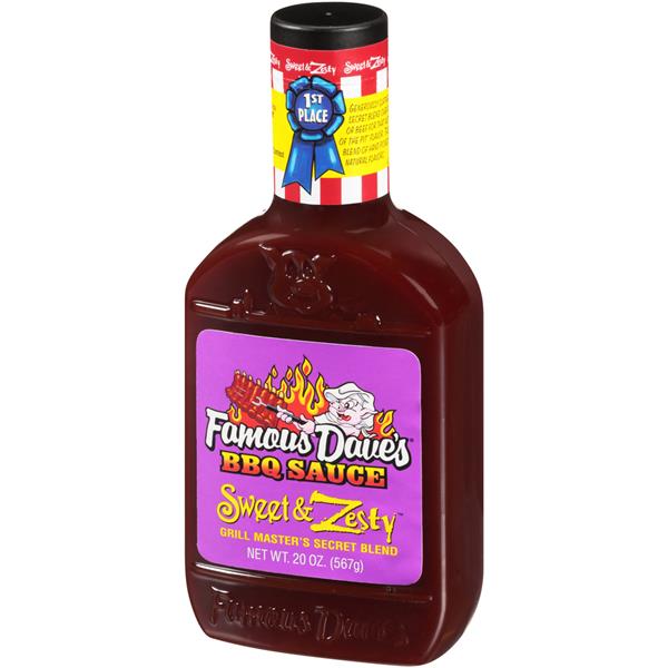Famous Dave's Sweet & Zesty BBQ Sauce HyVee Aisles Online Grocery