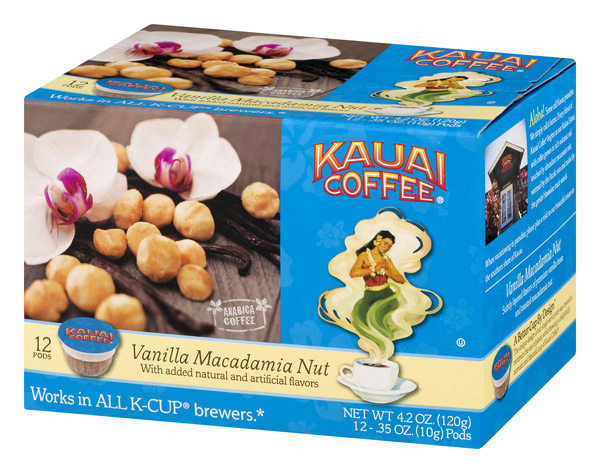 Kauai Coffee Vanilla Macadamia Nut 12 
