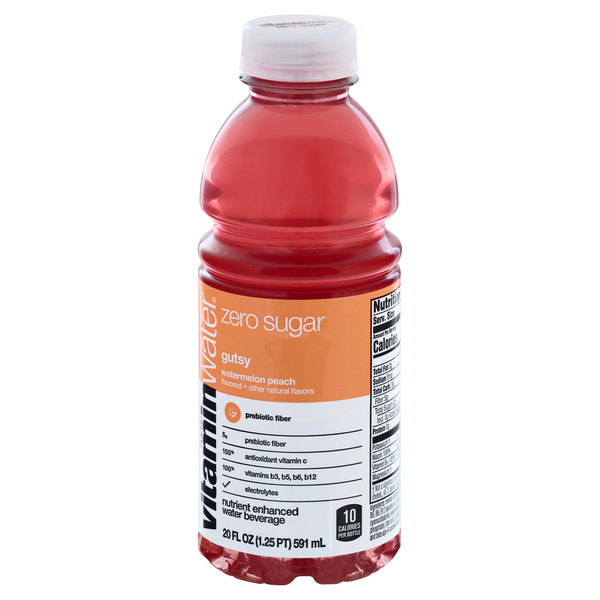 vitamin water zero nutrition label