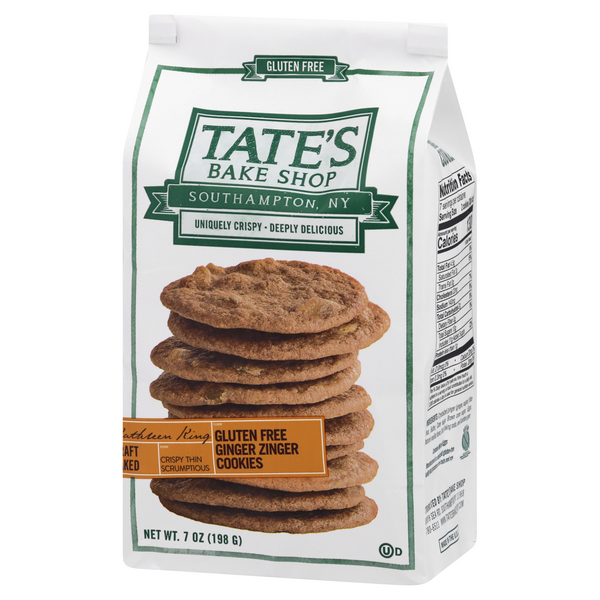Tates Bake Shop Cookies, Gluten Free, Ginger Zinger HyVee Aisles