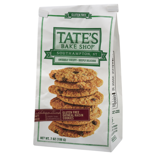 Tates Bake Shop Cookies, Gluten Free, Oatmeal Raisin HyVee Aisles