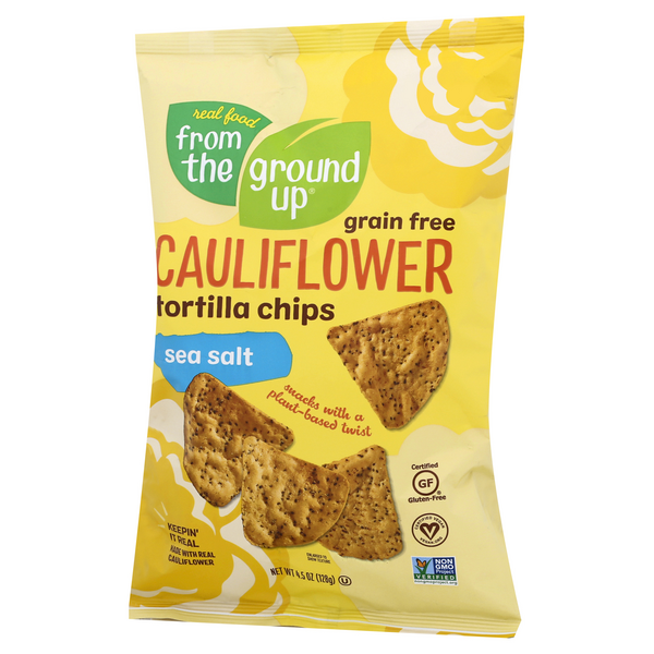 From The Ground Up Sea Salt Cauliflower Tortilla Chips HyVee Aisles