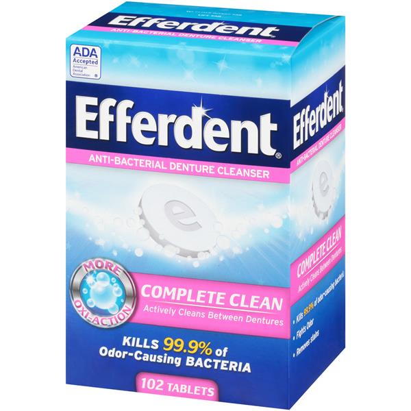 Efferdent AntiBacterial Denture Cleanser Tablets HyVee Aisles
