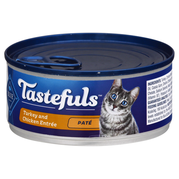 Blue Buffalo Tastefuls Natural Pate Wet Cat Food Turkey Chicken